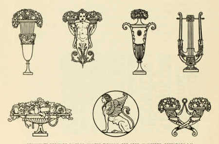 ORNAMENTS DESIGNED BY PROF. WALTER TIEMANN, FOR GEBR.
KLINGSPOR, OFFENBACH A.M.